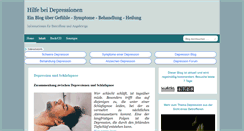 Desktop Screenshot of depressionen-blog-depression.com
