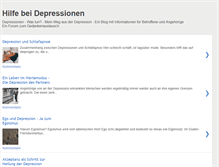 Tablet Screenshot of depressionen-blog-depression.com